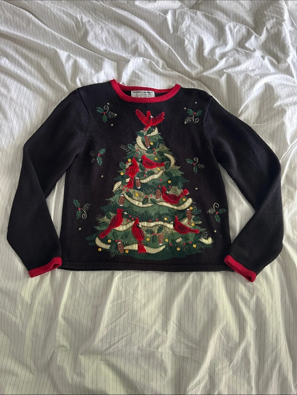 Vintage Heirloom Collectibles - Christmas Collection Sweater - Size PS